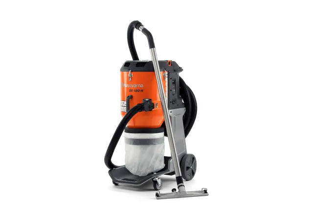 Husqvarna DE 120 H avec système Longopac, visuel de la variante européenne 970 51 48-01.