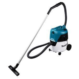 Makita VC2000L avec flexible et tube, visuel extrait de la fiche produit du fabricant.